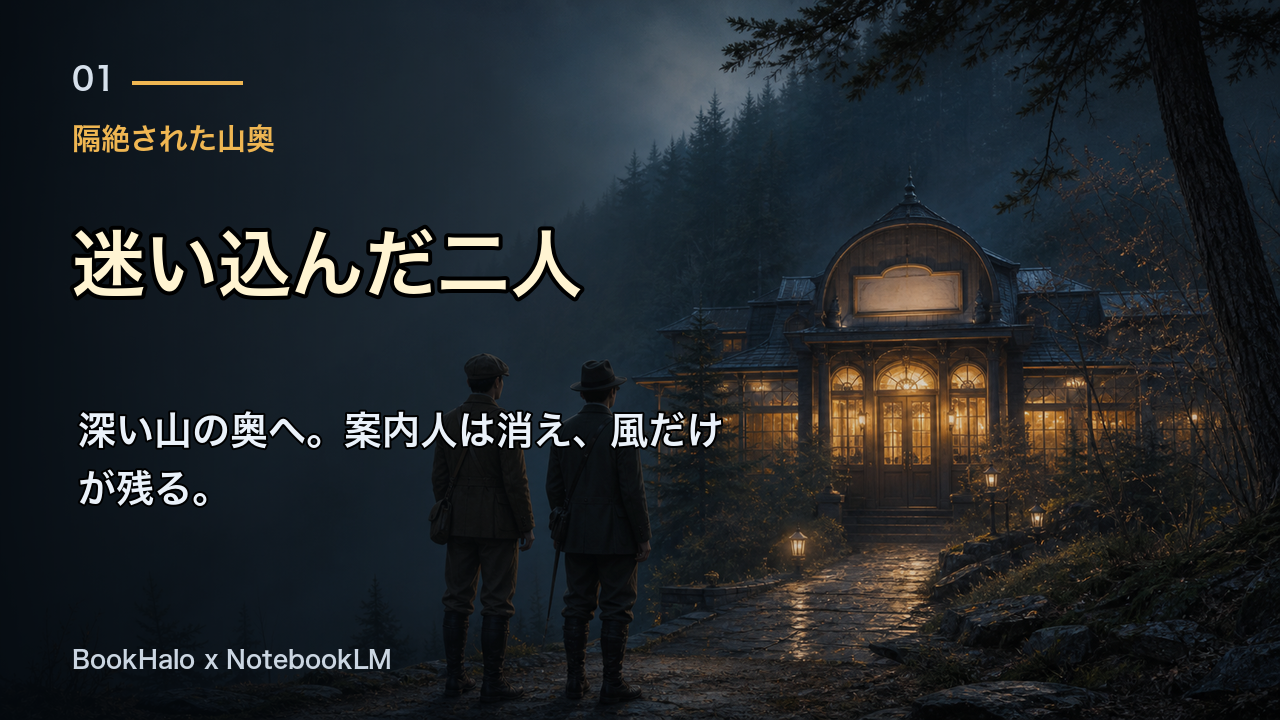 『注文の多い料理店』読前スライドの導入